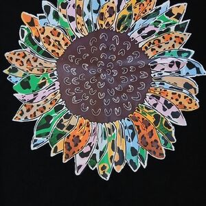 Leopard Print Sunflower Tank Top